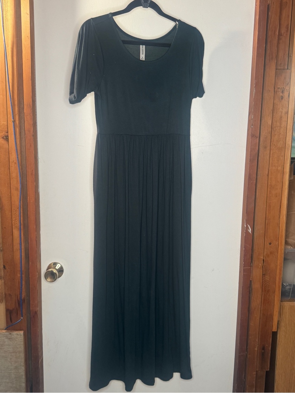Zenana Outfitters Teal Short-Sleeve Maxi Dress